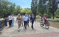 В. Голубев ознакомился с ходом модернизации инфраструктуры Таганрога