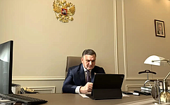 С. Перминов подключился к аппаратному ВКС-совещанию в Ленинградской области