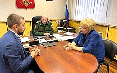 О. Хлякина посетила Липецкий областной штаб общественной поддержки мобилизованных граждан