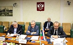 Andrei Klimov holds several international meetings in the Federation Council