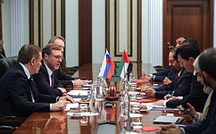 К. Косачев: Межпарламентское российско-эмиратское сотрудничество продолжает динамично развиваться