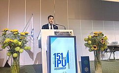 И. Новиков выступил на мероприятиях 151-й Ассамблеи МПС в Женеве
