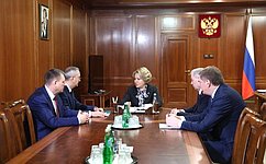 Председатель Совета Федерации обсудила с руководством Калужской области социально-экономическое развитие региона