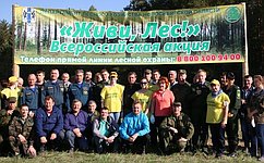 Н. Болтенко приняла участие в экологической акции «Всероссийский День посадки леса»
