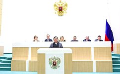 Speaker of the Regional Representatives Council of the People’s Consultative Assembly of the Republic of Indonesia Sultan Baktiar Najamudin addressed the 612th meeting of the Federation Council