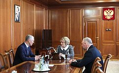В. Матвиенко обсудила с врио губернатора Херсонской области социально-экономическое развитие региона