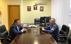 А. Новьюхов провёл рабочую встречу с начальником Управления Росгвардии по Югре Евгением Симаковым