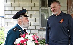 С. Горняков в Волгоградской области поздравил фронтовика с Днем Победы
