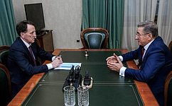 Состоялась встреча заместителя председателя Государственной Думы РФ А. Гордеева и сенатора С. Лукина