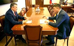 Д. Василенко встретился с губернатором Ленинградской области