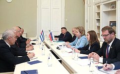 Российско-кубинская дружба проверена временем — В. Матвиенко