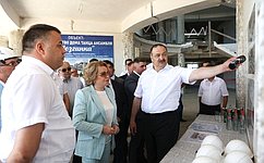 Председатель СФ В. Матвиенко осмотрела ряд новых социальных объектов в Республике Дагестан