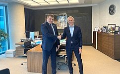 Д. Василенко встретился с председателем правления, генеральным директором «Газпром нефти»