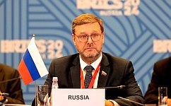 Konstantin Kosachev attends first BRICS Sherpas’ meeting during Russia's tenure as chair of the association