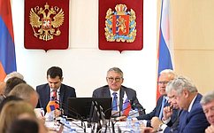 Russian and Armenian parliamentarians discuss the role of national diasporas in the development of cooperation between the two countries, at a meeting in Krasnoyarsk