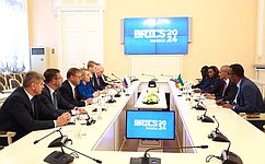 В. Матвиенко побеседовала с Председателем Совета Федерации Парламента Эфиопии А. Тешагером