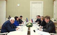 В. Матвиенко: Парламентарии России и Азербайджана ведут активное взаимодействие