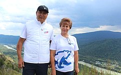 Т. Гигель встретилась с участниками прошедшего в Республике Алтай велопробега, посвященного 75-летию Великой Победы