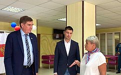 А. Савин посетил избирательный участок для жителей ЛНР, ДНР, Херсонской и Запорожской областей