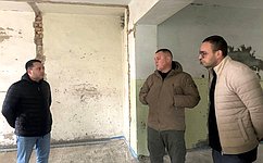 И. Кастюкевич ознакомился с ходом ремонтных работ в центральной больнице Верхнего Рогачика Херсонской области