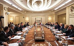 Состоялось 11-е заседание Комиссии по сотрудничеству Совета Федерации и Маджлиси милли Маджлиси Оли Республики Таджикистан