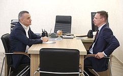 В. Назаренко встретился с министром ЖКХ, топлива и энергетики Северной Осетии — Алании