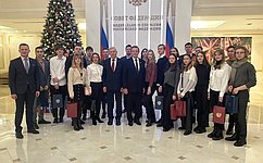 С. Рябухин встретился в Совете Федерации с ульяновцами, обучающимися в московских вузах