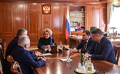 В. Матвиенко провела встречу с руководством Ленинградской области