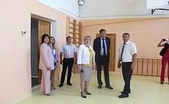 А. Савин посетил школу в с. Трубино после завершения в ней капитального ремонта