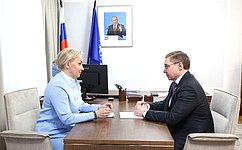 В. Якушев провел встречу с губернатором Еврейской автономной области М. Костюк