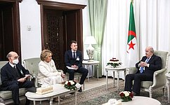 Состоялась встреча Председателя Совета Федерации В. Матвиенко с Президентом Алжира А. Теббуном