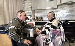И. Кастюкевич навестил жительницу блокадного Ленинграда, которая живёт в Скадовске