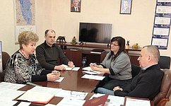 О. Бас провела встречу с министром природных ресурсов и экологии ЛНР Е. Крехтуновым