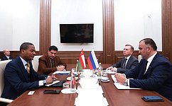 Mohmad Akhmadov meets with Sultanate of Oman Ambassador to the Russian Federation