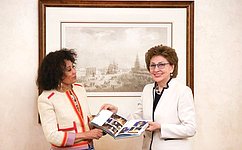 Deputy Speaker of the Federation Council Galina Karelova met with South African Tourism Minister Lindiwe Sisulu