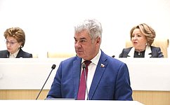 В. Бондарев представил отчет Комитета Совета Федерации по обороне и безопасности о работе за 2021 год