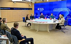 Заместитель Председателя СФ Инна Святенко приняла участие в пресс-конференции «Ко Дню защитника Отечества: вклад литературного сообщества в сохранение исторической памяти»