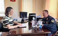 М. Павлова провела рабочую встречу с начальником ГУФСИН России по Челябинской области М. Арслановым