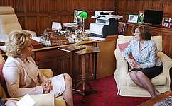 Председатель СФ провела переговоры со спикером Палаты лордов