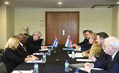 В. Матвиенко: В 2022 году у России и Кубы был интенсивный политический диалог