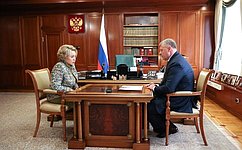В. Матвиенко и И. Бабушкин обсудили межведомственное взаимодействие по вопросам законодательного обеспечения прав участников СВО и их семей