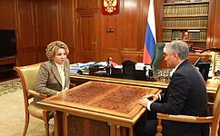 Эффективное взаимодействие палат парламента обеспечит высокое качество принимаемых законов — В. Матвиенко