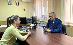 Ю. Валяев в ЕАО провел встречу с руководителем регионального отделения «Движения Первых»