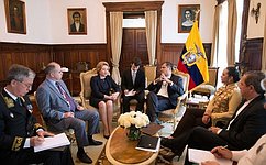 Председатель Совета Федерации и Президент Эквадора видят большие перспективы для развития сотрудничества двух стран