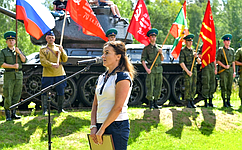 И. Кожанова приняла участие в военно-историческом фестивале «Слобода партизанская»