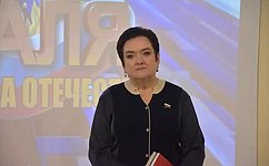 В Севастополе на 35-й батарее соединили историю и современность: сенатор Лариса Мельник приняла участие в праздновании Дня защитника Отечества и годовщины Русской весны