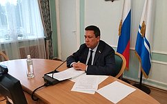 В. Полетаев выступил на заседании Комиссии Парламентского Собрания Союза Беларуси и России по законодательству и Регламенту