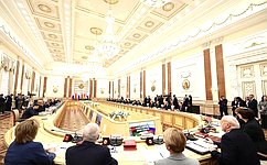 Valentina Matvienko takes part in the Union State Supreme State Council meeting