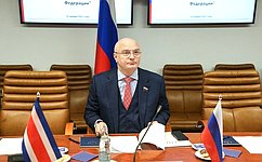 А. Клишас: Взаимодействие парламентариев является надежной основой для развития многоплановых отношений России и Коста-Рики