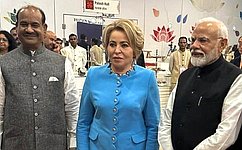 В. Матвиенко встретилась с Премьер-министром Индии Н. Моди